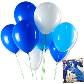 Baloons Globos azules blancos