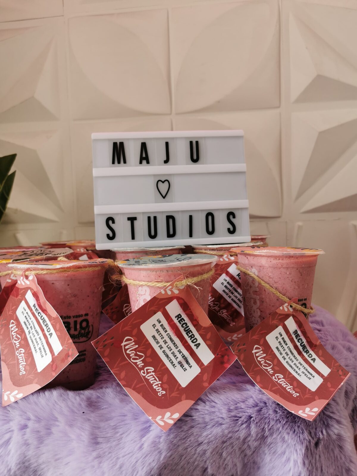 Batidos colibrí morado o frutos rojos MaJu Studios