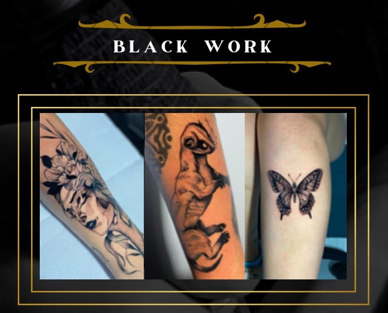 Black work - Laura Carmona Tattoo Manizales - MaJu Studios