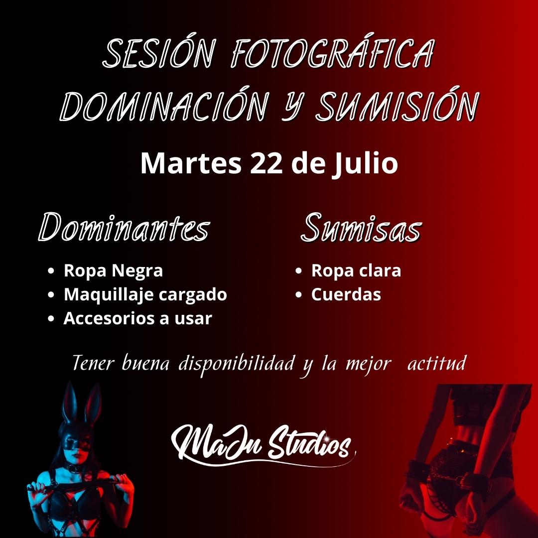 Sesion Fotografia Dominacion y Sumision en MaJu Studios