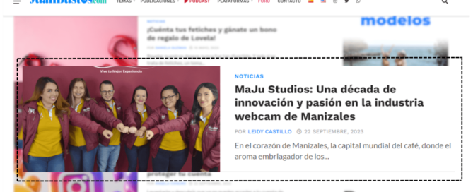 JuanBustos.com - MaJu Studios una decada de innovacion y pasion en la industria webcam de Manizales