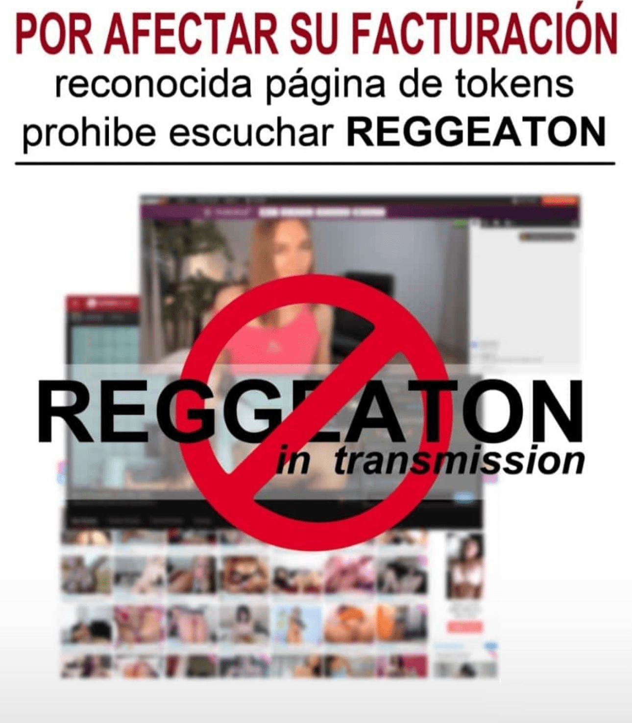 Reconocida Pagina de tokens prohíbe escuchar Reggaetón